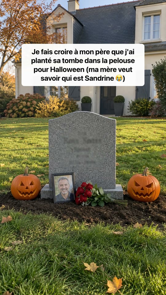 Fausse tombe dans la pelouse